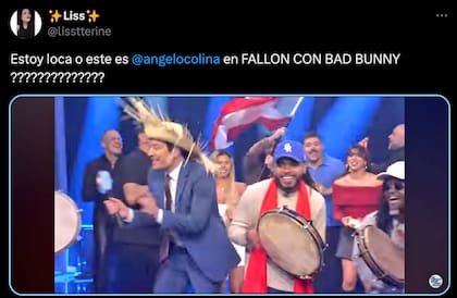La participación secundaria de Ángelo Colina con Bad Bunny en la TV lo mostró cerca de Jimmy Fallon