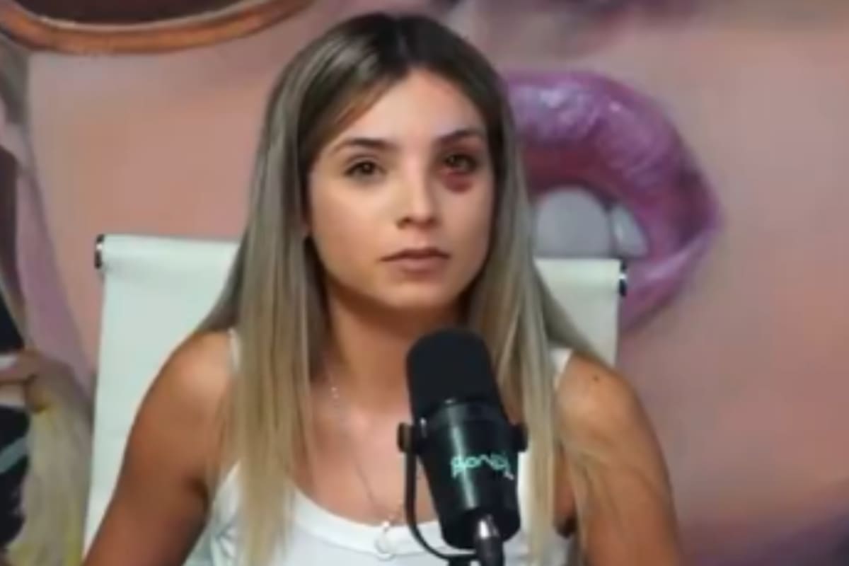 La participante de Love is Blind, Emily Ceco, denunció a su marido, Santiago Martínez, por violencia de género (Foto: Captura de video / Bondi)