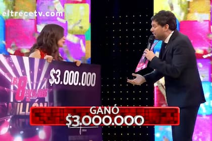 La participante se llevó tres millones de pesos