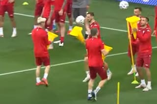 Carrera de conos: la curiosa entrada de calor de Macedonia del Norte en la Eurocopa