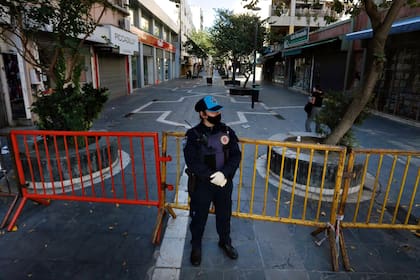 La peatonal de Córdoba permanece cerrada