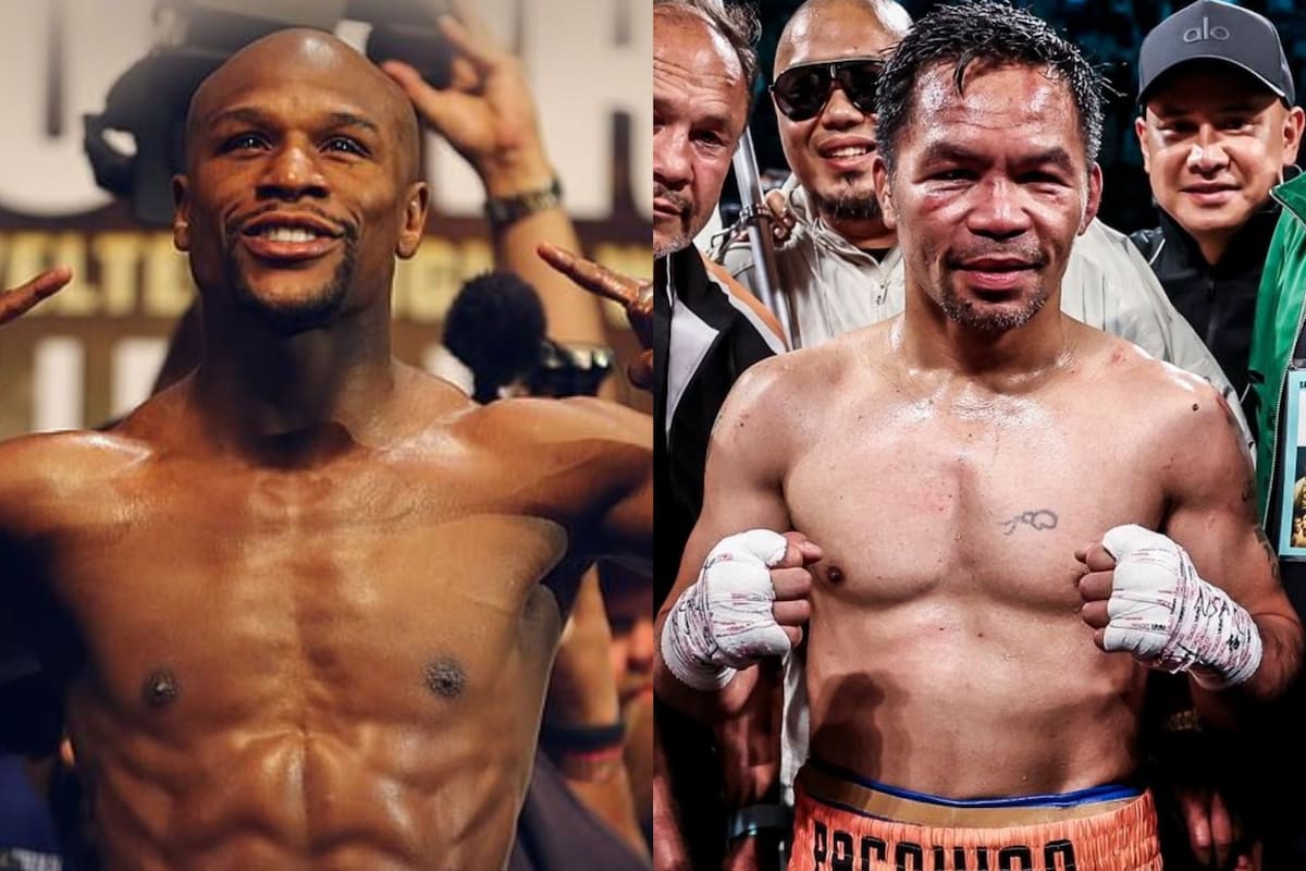 La pelea de revancha entre Floyd Mayweather y Manny Pacquiao podría convertirse en realidad para el 2026 (Facebook/Floyd Mayweather/Manny Pacquiao)