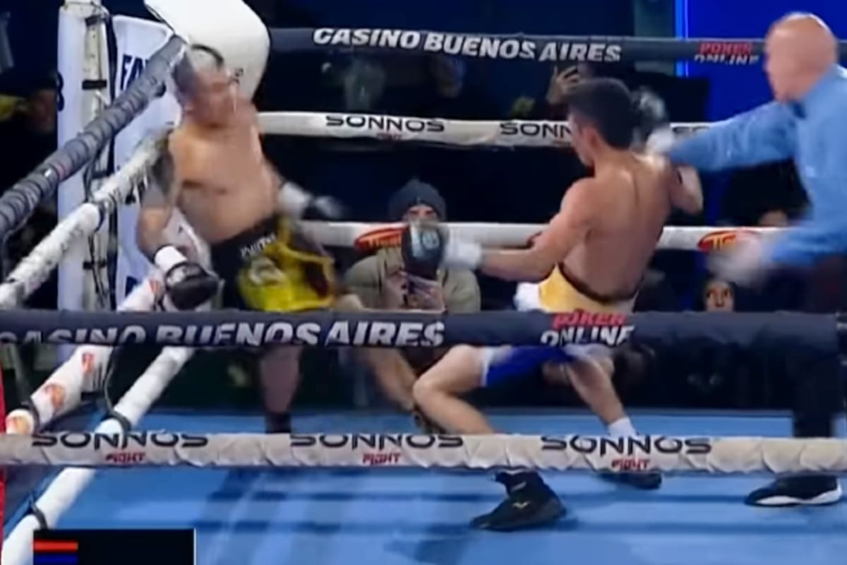 La pelea entre el argentino Braian Argüello y el panameño Maximiliano Bonilla dejó una particular escena que rápidamente se viralizó en las redes sociales