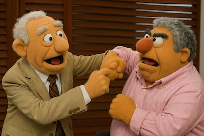 La pelea entre Mauro Viale y Alberto Samid, reimaginada con muppets por ChatGPT