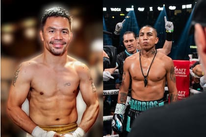 La pelea estaría programada para el próximo 19 de julio en Las Vegas y transmitida por streaming. Foto: IG @mannypacquiao /@boxer_barrios