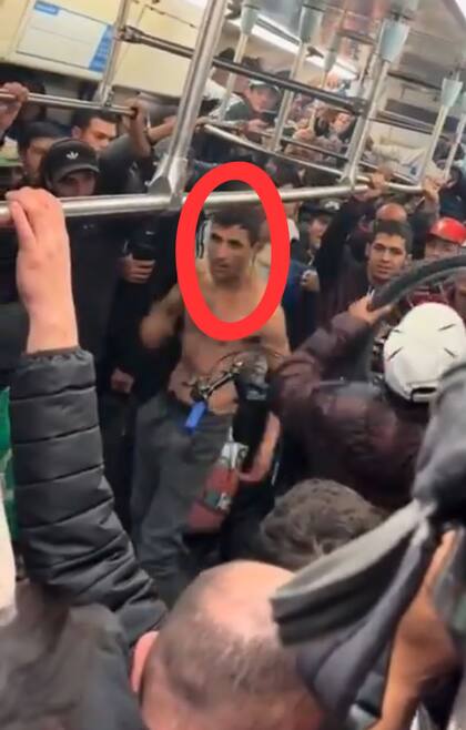La pelea fue el jueves en el furgón del tren San Martín