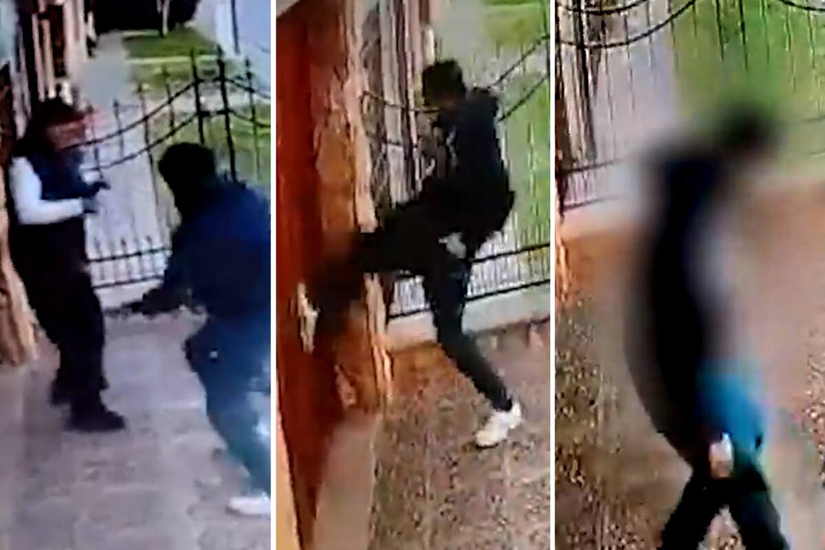 La pelea que derivó en la muerte del joven quedó registrada en una cámara de seguridad