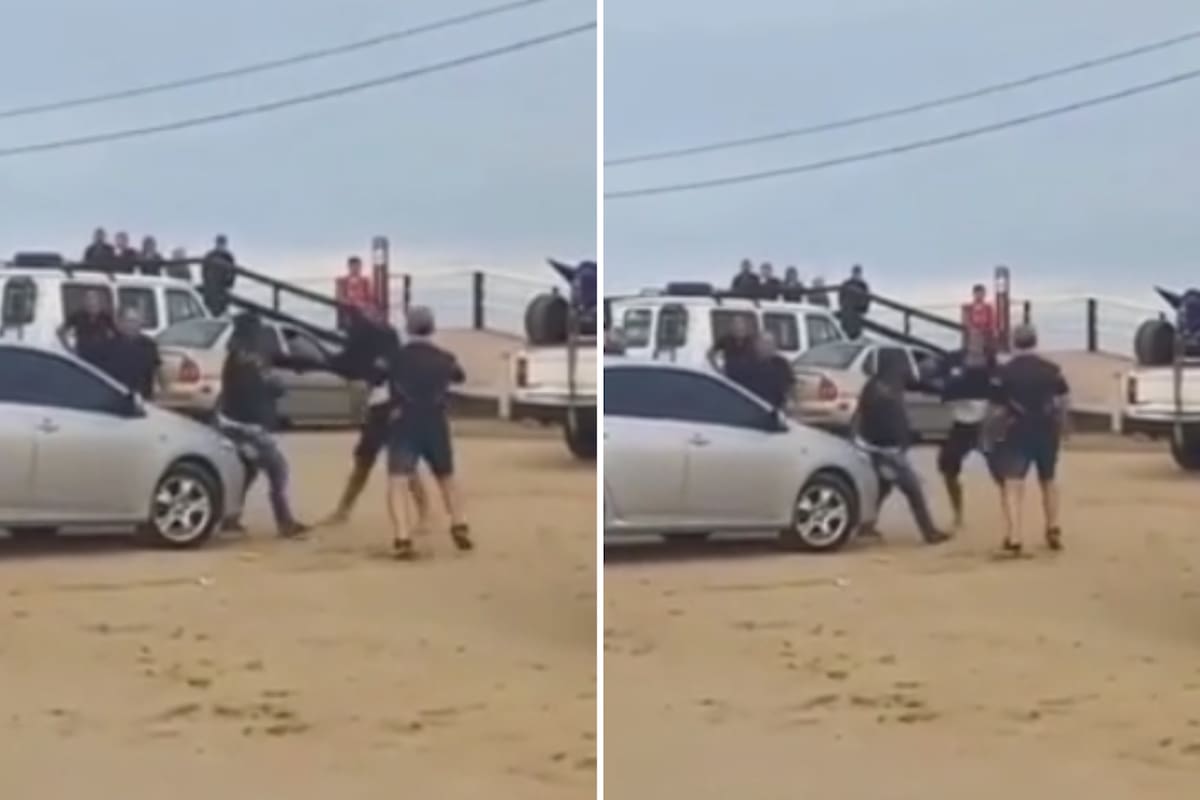 La pelea se desató en el muelle de la ciudad balnearia
