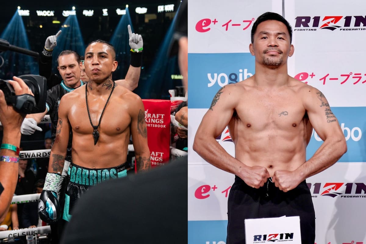 La pelea se llevará a cabo el próximo 19 de julio en Las Vegas. (Instagram @mannypacquiao / Instagram @boxer_barrios)