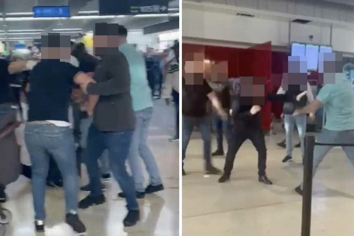 La pelea terminó con un hombre internado y otro arrestado por la Policía.