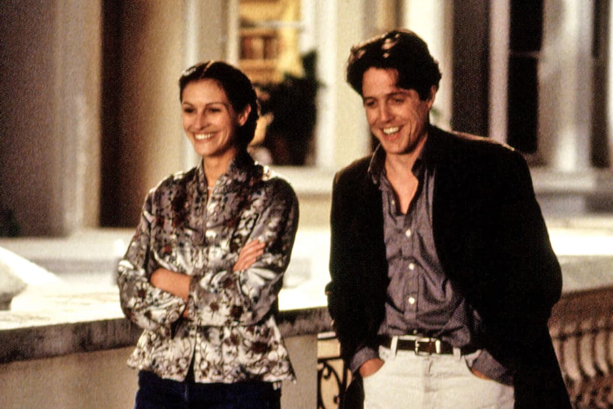 La película Notting Hill, en 1999, con Julia Roberts y Hugh Grant