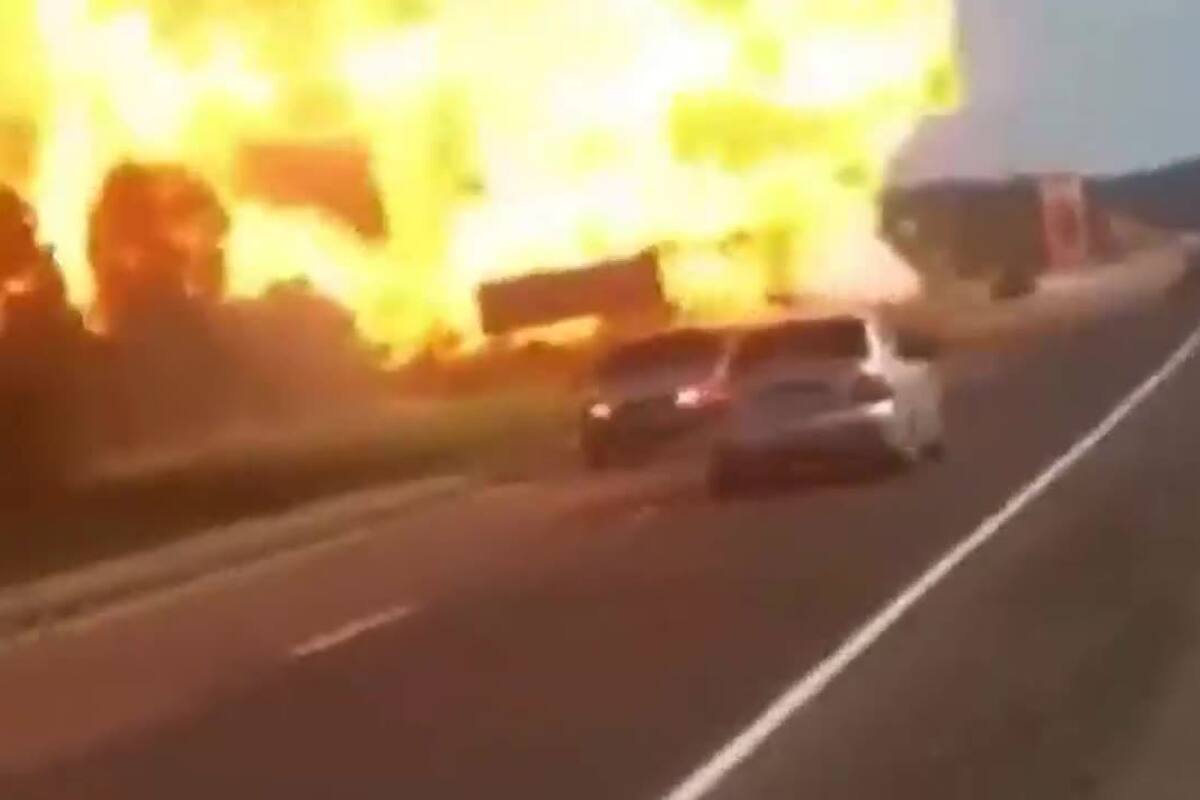 La peligrosa explosión de una estación de servicio rusa que enfureció al Kremlin