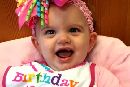 La pequeña desarrolló un tumor durante su gestación (Captura video Inside Edition)