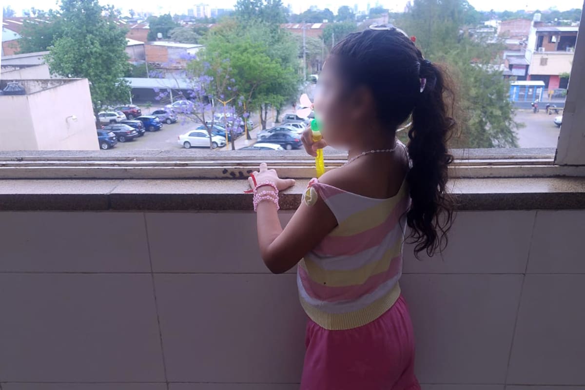 La pequeña está en plena recuperación