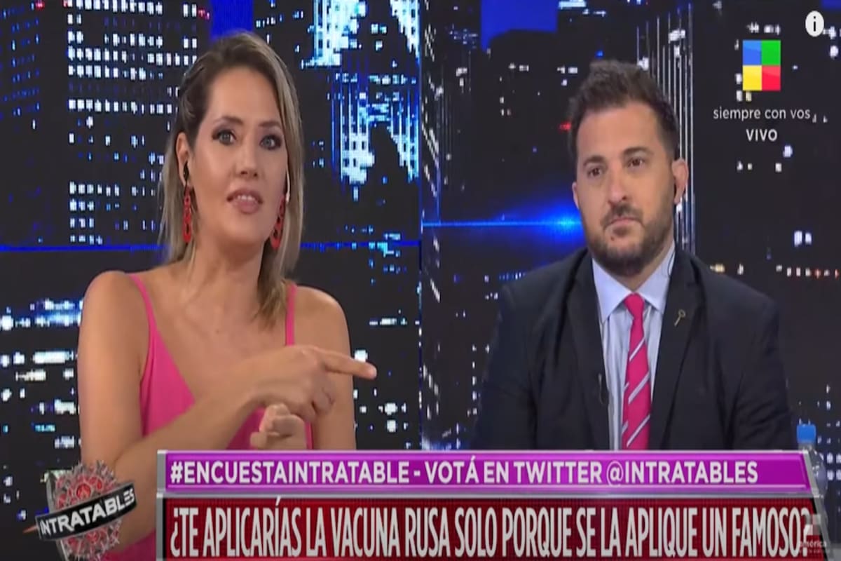 La periodista lo acusó de "facho" por querer escrachar a los que no se quieren aplicar la vacuna. Fuente: América