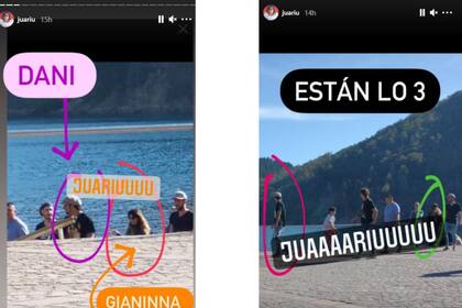 La periodista Vicky Braier, más conocida como Juariu, compartió las imágenes de la pareja cuando volvían de un paseo por el lago