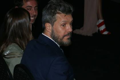 La perlita: Marcelo Tinelli apoyó a su pareja en la presentación de la colección