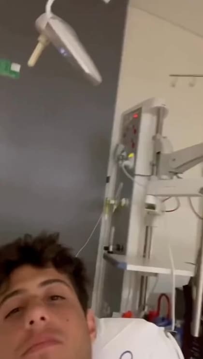 La persona que agarró a los dragones azules terminó en el hospital