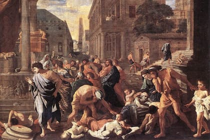 Una plaga representada en la obra de Nicolás Poussin que guarda el Museo del Louvre