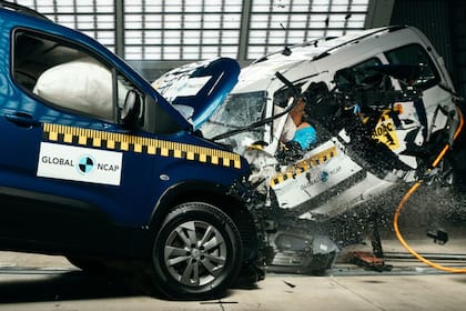La Peugeot Partner argentina fue sometida a un crash test con un modelo europeo