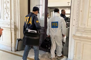 La sala de prensa de la Casa Rosada amaneció con cajones abiertos y papeles revueltos