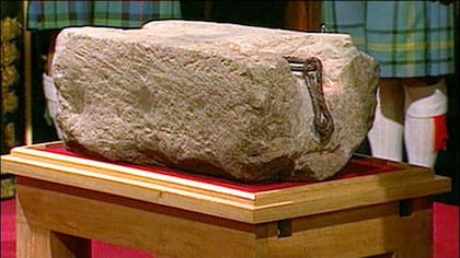 La piedra del destino se utilizó en la coronación de los monarcas escoceses hasta el siglo XIII y luego en la coronación de los monarcas ingleses (imagen ilustrativa)