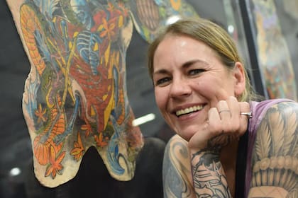 La piel del tatuador Chris Wenzel fue exhibida en Canadá