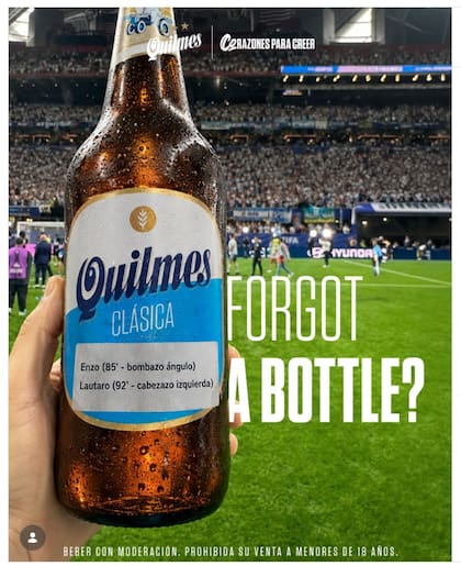 La pieza de Quilmes fue acompañada por la chicana al arquero “Está la tenés, @jpickford1?”