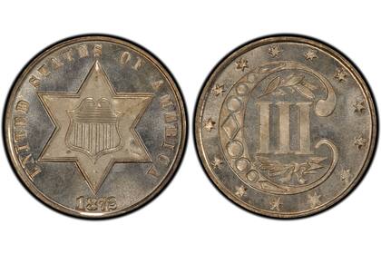 La pieza fue acuñada en 1872 por la Casa de la Moneda de Filadelfia