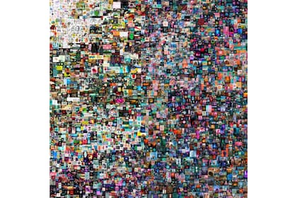 La pieza rematada en Christie's consiste en un collage de 5.000 obras de Beeple