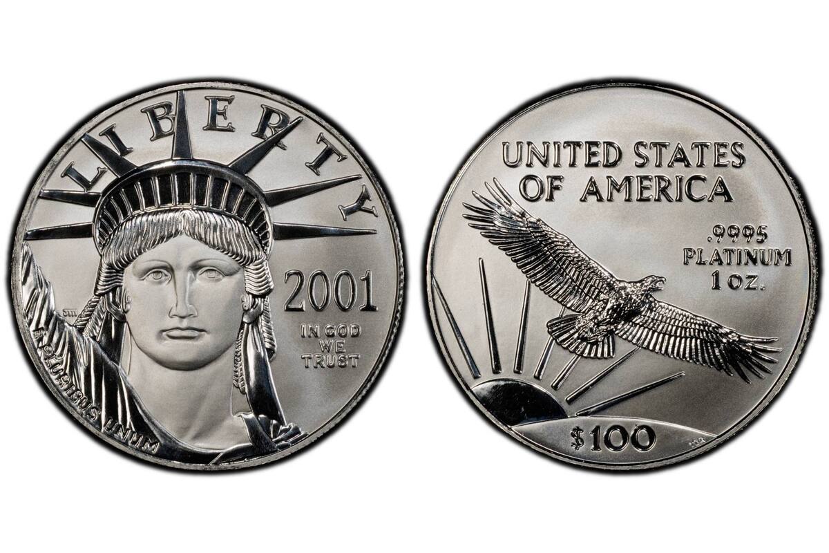 La pieza valiosa trata de un ejemplar de platino emitido por la Casa de la Moneda de Estados Unidos