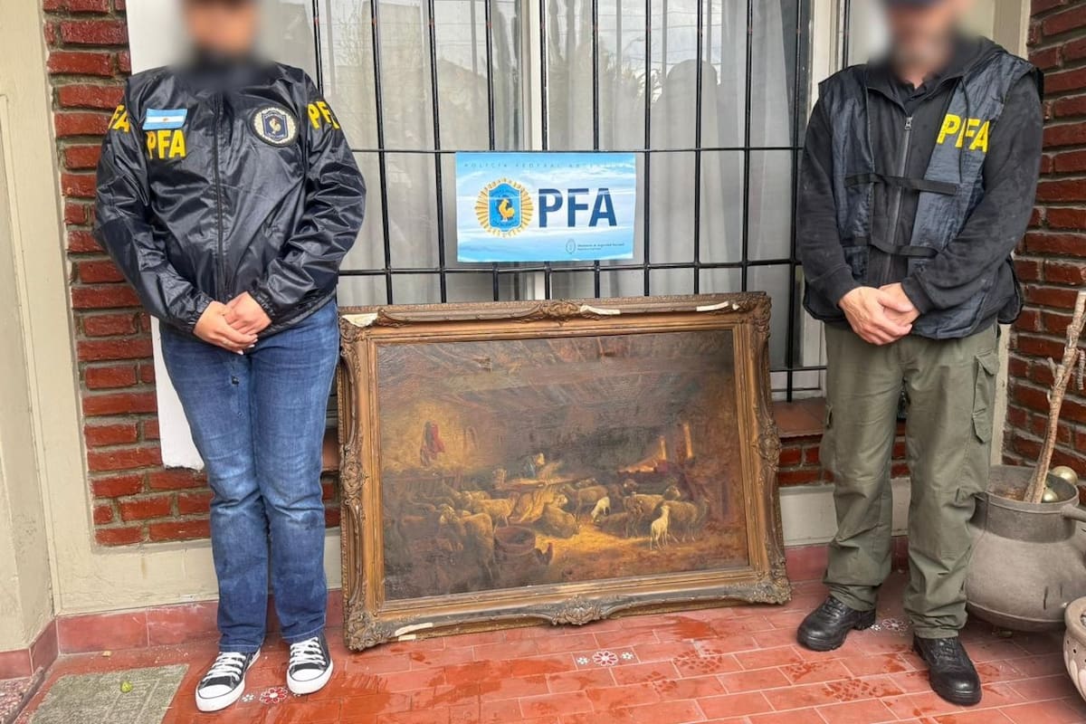 La pintura Establo con ovejas fue recuperada por la PFA
