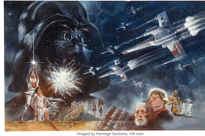 La pintura que presentó "Star Wars" al mundo se vende por US$3,9 millones en una subasta