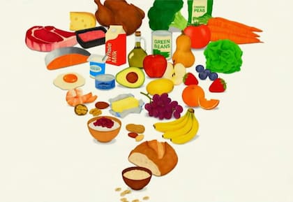 La pirámide nutricional recientemente oficializada en Estados Unidos