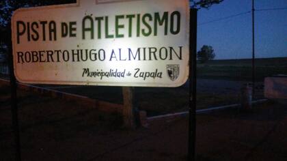 La pista Almirón, abandonada