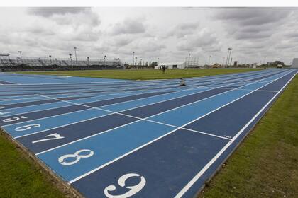 La pista de atletismo del parque olímpico