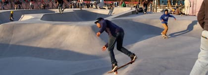 La pista de skate con casi 2100 metros cuadrados es la más grande de sudamérica