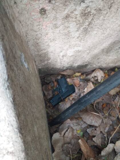 La pistola que descartó el ladrón de Villa Gesell