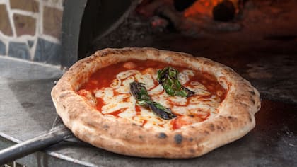 La pizza margarita de Nápoles.