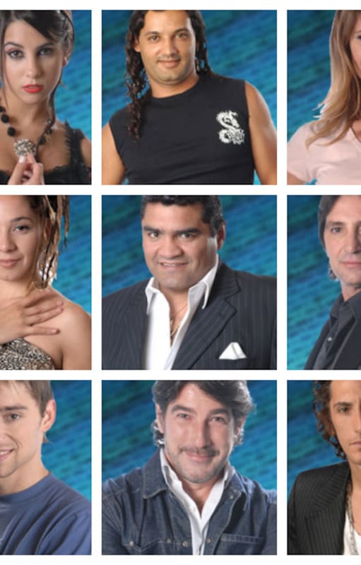 La placa con los 17 participantes de Gran Hermano Famosos