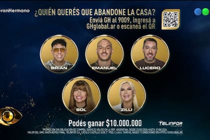 La placa de eliminación de Gran Hermano