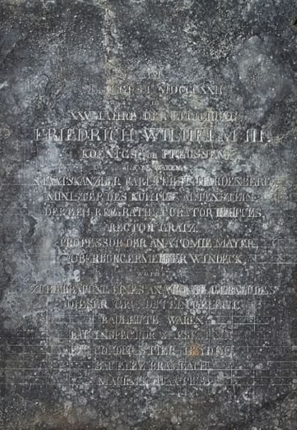 La placa reveló detalles claves de la historia del edificio (Foto: Kunstmuseum Bonn)