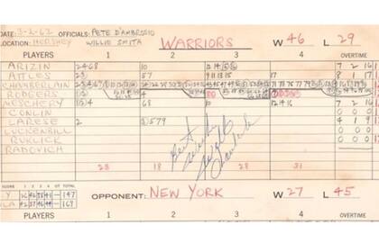 La planilla de Chamberlain