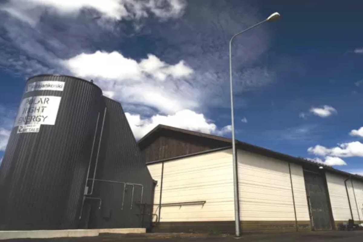 La planta con una batería de arena ya está funcionando en el oeste de Finlandia