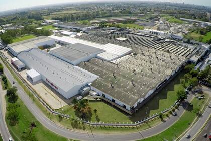 La planta de Bridgestone en la localidad de Llavallol, al sur del Conurbano bonaerense.
