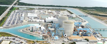 La planta de la central nuclear St. Lucie, en Florida