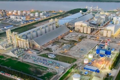 La planta de Renova, en Timbúes, una de las más modernas del país