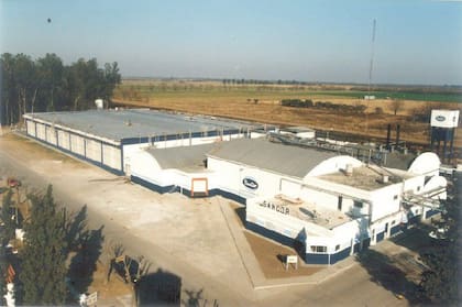 La planta de SanCor en San Guillermo, Santa Fe, que la firma tuvo que cerrar por el conflicto con Atilra