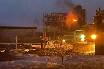 La planta de Tatneft atacada en Nizhnekamsk, Tartaristán