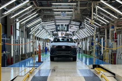 La planta de Toyota en Zárate, provincia de Buenos Aires, donde fabrica los modelos Hilux, SW4 y Hiace